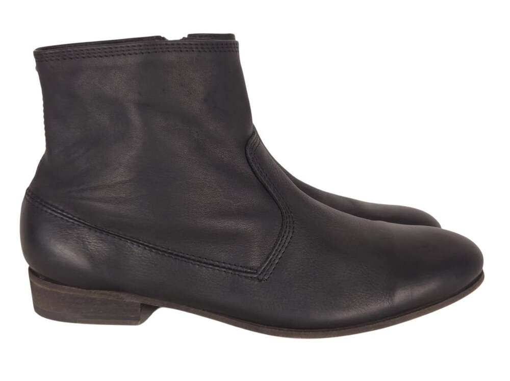 Ksubi Side Zip Ankle Boots US 10 EU 43 Mens Black Leather $350